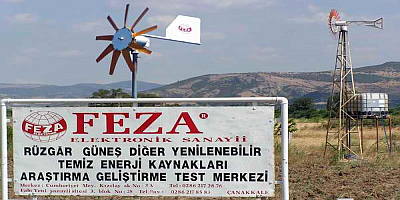 ÇANAKKALE FEZA Elektronik yenilenebilir enerji test yeri